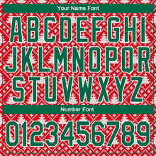Load image into Gallery viewer, Custom Stitched Red Kelly Green-White 3D Christmas Trees Sports Pullover Sweatshirt Hoodie
