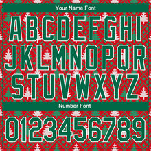 Load image into Gallery viewer, Custom Stitched Red Kelly Green-White 3D Christmas Trees Sports Pullover Sweatshirt Hoodie