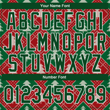 Load image into Gallery viewer, Custom Stitched Red Green-White 3D Christmas Trees Sports Pullover Sweatshirt Hoodie