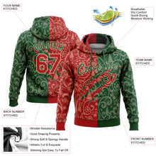 Load image into Gallery viewer, Custom Stitched Green Red-Cream 3D Christmas Sports Pullover Sweatshirt Hoodie