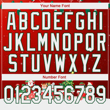 Load image into Gallery viewer, Custom Stitched Red White-Kelly Green 3D Christmas Sports Pullover Sweatshirt Hoodie
