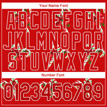 Load image into Gallery viewer, Custom Stitched Kelly Green Red-White 3D Christmas Candy Canes Sports Pullover Sweatshirt Hoodie