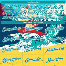Load image into Gallery viewer, Custom Stitched Navy Aqua-Gold 3D Tropical Christmas Seaside Holiday Surfing Santa Sports Pullover Sweatshirt Hoodie
