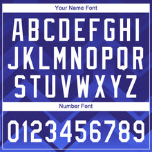 Load image into Gallery viewer, Custom Royal White-Navy 3D Pattern Design Authentic Baseball Jersey