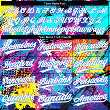 Load image into Gallery viewer, Custom Black White-Light Blue 3D Pattern Design Authentic Baseball Jersey