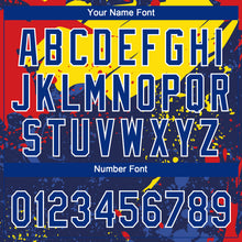 Load image into Gallery viewer, Custom Figure Royal-Gold 3D Pattern Design Authentic Baseball Jersey