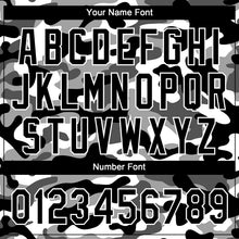 Load image into Gallery viewer, Custom Black Black-Camo 3D Pattern Design Authentic Baseball Jersey