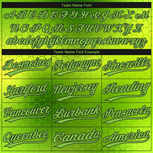 Load image into Gallery viewer, Custom Neon Green Neon Green-Black 3D Pattern Design Authentic Baseball Jersey