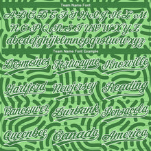 Load image into Gallery viewer, Custom Neon Green Kelly Green-White 3D Pattern Design Authentic Baseball Jersey