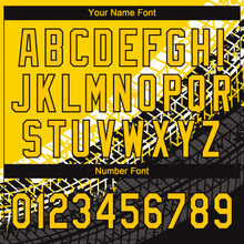 Load image into Gallery viewer, Custom Gold Gold-Black 3D Pattern Design Authentic Baseball Jersey