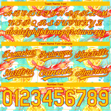 Load image into Gallery viewer, Custom White Yellow-Red 3D Pattern Lobster And Lemon Authentic Basketball Shorts