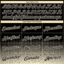 Load image into Gallery viewer, Custom Black Cream Fade Fashion Authentic City Edition Basketball Jersey