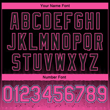 Load image into Gallery viewer, Custom Black Pink-Light Blue Fade Fashion Authentic City Edition Basketball Jersey