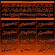 Load image into Gallery viewer, Custom Black Orange Fade Fashion Authentic City Edition Basketball Jersey