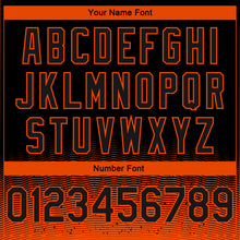 Load image into Gallery viewer, Custom Black Orange Fade Fashion Authentic City Edition Basketball Jersey