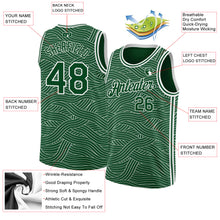 Load image into Gallery viewer, Custom Green White Authentic City Edition Basketball Jersey