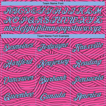 Load image into Gallery viewer, Custom Pink Light Blue-Black Authentic City Edition Basketball Jersey