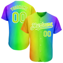 Load image into Gallery viewer, Custom Rainbow For Pride Month Love Is Love LGBT 3D Authentic Baseball Jersey