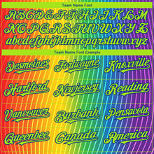 Load image into Gallery viewer, Custom Rainbow For Pride Month Love Is Love LGBT 3D Authentic Baseball Jersey