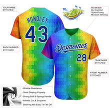 Load image into Gallery viewer, Custom Rainbow For Pride Month Love Is Love LGBT 3D Authentic Baseball Jersey