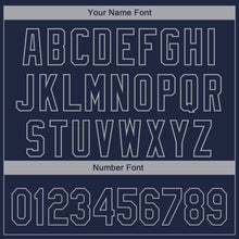 Load image into Gallery viewer, Custom Navy Gray 3D Dallas City Edition Fade Fashion Authentic Baseball Jersey