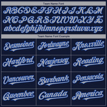 Load image into Gallery viewer, Custom Navy Gray-Thunder Blue 3D Dallas City Edition Fade Fashion Authentic Baseball Jersey