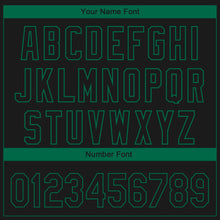 Load image into Gallery viewer, Custom Black Kelly Green 3D Dallas City Edition Fade Fashion Authentic Baseball Jersey