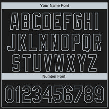 Load image into Gallery viewer, Custom Black Silver 3D Las Vegas City Edition Fade Fashion Authentic Baseball Jersey