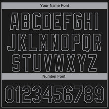 Load image into Gallery viewer, Custom Black Gray 3D San Antonio City Edition Fade Fashion Authentic Baseball Jersey