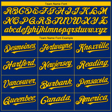 Load image into Gallery viewer, Custom Royal Yellow-Black 3D San Francisco City Edition Fade Fashion Authentic Baseball Jersey