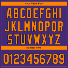 Load image into Gallery viewer, Custom Purple Bay Orange-Black 3D Phoenix City Edition Fade Fashion Authentic Baseball Jersey