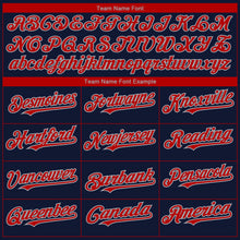 Load image into Gallery viewer, Custom Navy Red-Gray 3D Boston City Edition Fade Fashion Authentic Baseball Jersey