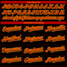 Load image into Gallery viewer, Custom Black Red-Gold 3D Atlanta City Edition Fade Fashion Authentic Baseball Jersey