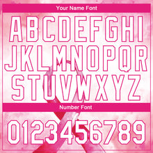 Load image into Gallery viewer, Custom Pink White-Hot Pink 3D Pink Ribbon Breast Cancer Awareness Month Women Health Care Support Authentic Baseball Jersey