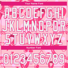 Load image into Gallery viewer, Custom Pink White-Hot Pink 3D Pink Ribbon Breast Cancer Awareness Month Women Health Care Support Authentic Baseball Jersey