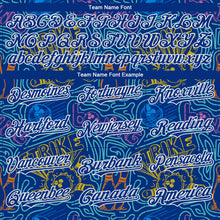 Load image into Gallery viewer, Custom Royal White 3D Pattern Design Bowling Authentic Baseball Jersey