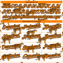Load image into Gallery viewer, Custom White Bay Orange-Black 3D Pattern Design Tiger Authentic Baseball Jersey