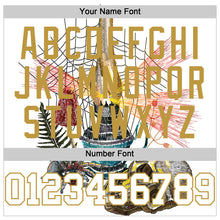 Load image into Gallery viewer, Custom White Old Gold 3D Spider And Skull Fashion Authentic Baseball Jersey