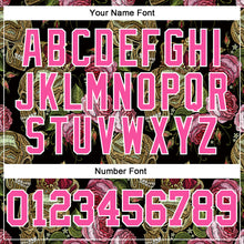 Load image into Gallery viewer, Custom Stitched Black Pink-White 3D Skull Fashion Flower Sports Pullover Sweatshirt Hoodie