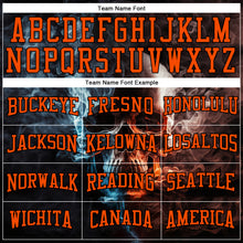 Load image into Gallery viewer, Custom Stitched Black Orange 3D Skull Fashion Sports Pullover Sweatshirt Hoodie