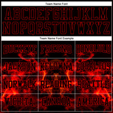 Load image into Gallery viewer, Custom Stitched Black Red 3D Skull Fashion Flame Sports Pullover Sweatshirt Hoodie