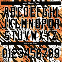 Load image into Gallery viewer, Custom Stitched Orange Black-White 3D Pattern Design Tiger Sports Pullover Sweatshirt Hoodie