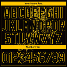 Load image into Gallery viewer, Custom Stitched Black Yellow 3D Pattern Design Tiger And Flower Sports Pullover Sweatshirt Hoodie