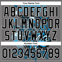 Load image into Gallery viewer, Custom Stitched Steel Gray Black-White 3D Pattern Design Tiger Sports Pullover Sweatshirt Hoodie