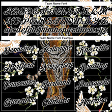 Load image into Gallery viewer, Custom Stitched Black White 3D Pattern Design Tiger And Crane Sports Pullover Sweatshirt Hoodie