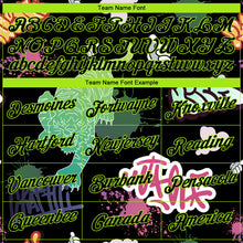 Load image into Gallery viewer, Custom Stitched Black Neon Green 3D Pattern Design Tiger Sports Pullover Sweatshirt Hoodie