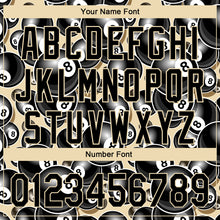 Load image into Gallery viewer, Custom City Cream Black 3D Pattern Design Billiards Snooker 8 Ball Authentic Baseball Jersey