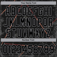 Load image into Gallery viewer, Custom Black Gray 3D Pattern Design Billiards Snooker 8 Ball Authentic Baseball Jersey