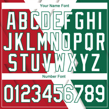 Load image into Gallery viewer, Custom Red White-Kelly Green 3D Mexico Performance T-Shirt