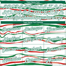 Load image into Gallery viewer, Custom White Kelly Green-Red 3D Mexico Performance T-Shirt